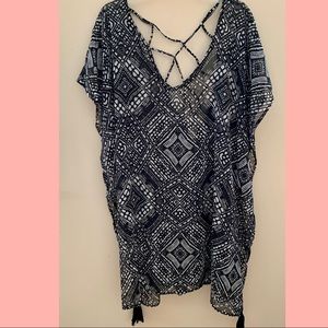 Black & White Swimsuit Coverup